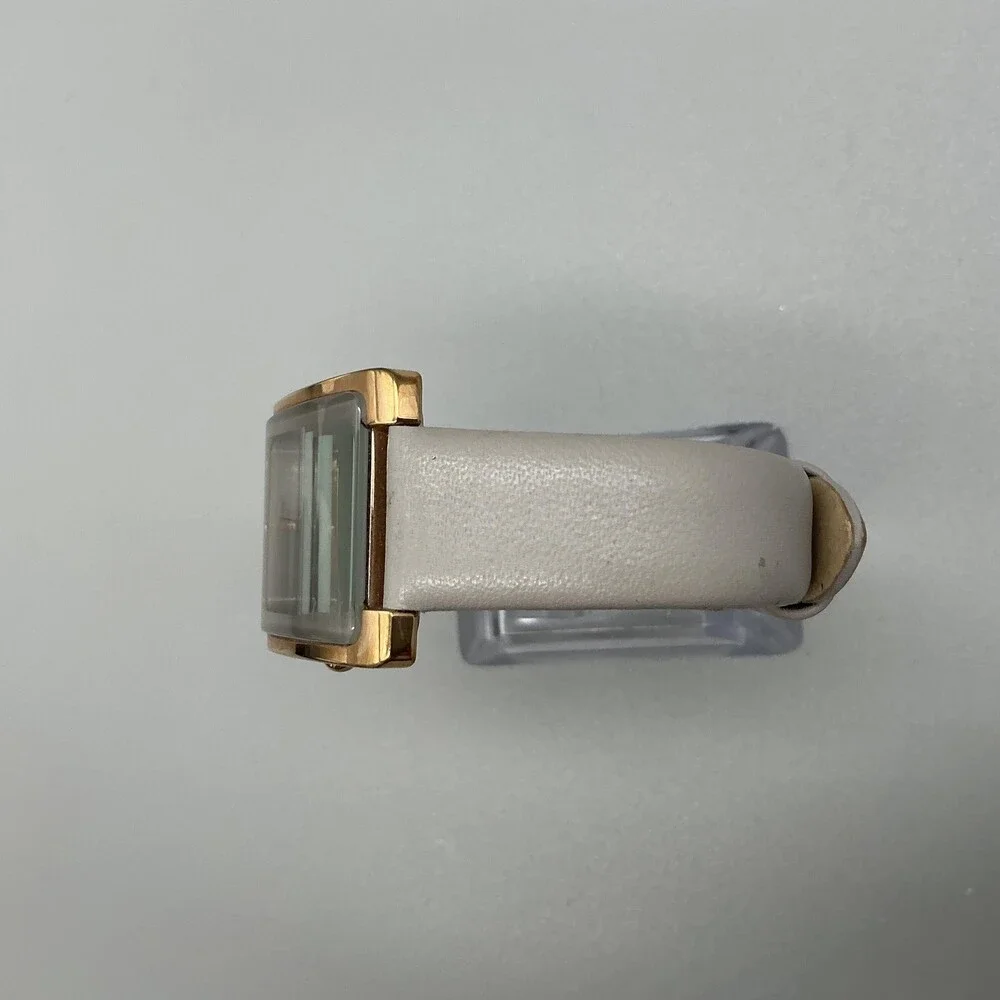Anne Klein AK/2708 Womens Watch 28mm Gray Dial Gold Tone Leather New Battery